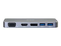 C2G - Telakointiasema - USB-C - VGA, HDMI, DP 84439