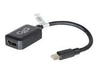 C2G 20cm Mini DisplayPort to HDMI Adapter - Thunderbolt to HDMI Converter M/F - Black - DisplayPort -kaapeli - Mini DisplayPort (uros) to HDMI (naaras) - 20 cm - musta 84313