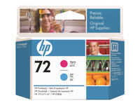 HP 72 - Sinivihreä, magenta - tulostinpää malleihin DesignJet T1100, T1100ps, T1200, T1200ps, T1300, T610, T620, T770, T790 C9383A