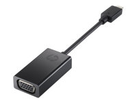 HP - Ulkoinen videoadapteri - USB-C - D-Sub - musta N9K76AA#AC3