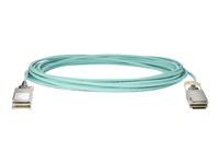 HPE 100Gb Active Optical Cables - Ethernet 100GBase-AOC cable - QSFP28 to QSFP28 - 15 m - kuituoptinen - aktiivinen malleihin HPE SN2010M 25, SN2100M 100, SN2410, SN2410M 25, SN2700M 100, SN3700cM 100 845414-B21