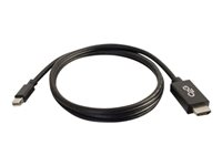 C2G 10ft Mini DisplayPort to HDMI Adapter Cable - Mini DP Male to HDMI Female - Black - Sovitinkaapeli - TAA-yhteensopiva - Mini DisplayPort (uros) to HDMI (uros) - 3 m - musta 84422