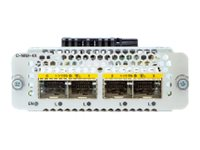 Cisco Network Interface Module - Laajennusmoduuli - 1000Base-X x 4 malleihin P/N: C8300-1N1S-6T, C8300-1N1S-6T-V, C8300-2N2S-4T2X, C8300-2N2S-6T, C8300-2N2S-6T-V C-NIM-4X=
