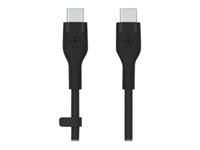 Belkin BOOST CHARGE - USB-kaapeli - 24 pin USB-C (uros) to 24 pin USB-C (uros) - USB 2.0 - 2 m - musta CAB009BT2MBK