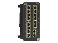 Cisco Catalyst - Laajennusmoduuli - Gigabit Ethernet x 14 + SFP (mini-GBIC) x 2 malleihin Catalyst IE3300 Rugged Series IEM-3300-14T2S=