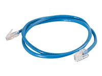 C2G Cat5e Non-Booted Unshielded (UTP) Network Patch Cable - Kytkentäkaapeli - RJ-45 (uros) to RJ-45 (uros) - 1 m - UTP - CAT 5e - säikeinen, uniboot - sininen 83021