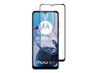 Screenor Premium New Full Cover - Näytön suojus tuotteelle matkapuhelin - lasi - kehyksen väri musta malleihin Motorola Moto E22 16539