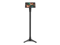 Compulocks Universal Invisible Mount Portable Floor Stand - Teline malleihin Kannettava tietokone - musta -kiinnitysliitäntä: 100 x 100 mm - lattialla seisova 147BSMP01B