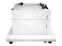 HP Paper Feeder and Stand - tulostimen perusta median syöttäjällä - 2550 arkkia P1B12A