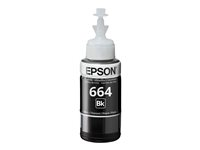 Epson T6641 - 70 ml - musta - alkuperäinen - täytemuste malleihin Epson L386; EcoTank ET-2600, 2650, L121; EcoTank ITS L3050, L3060, L3070 C13T66414A