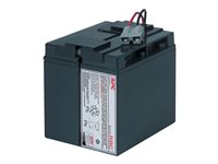 APC Replacement Battery Cartridge #7 - UPS akku - 1 x akku/paristo - Lyijyhappo - musta malleihin P/N: SMT1500C, SMT1500I-AR, SMT1500IC, SMT1500NC, SMT1500TW, SUA1500ICH-45, SUA1500-TW RBC7