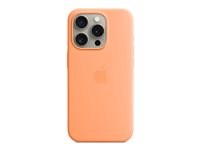 Apple - Takakansi matkapuhelimelle - MagSafe-yhteensopiva - silikoni - appelsiinisorbetti malleihin iPhone 15 Pro MT1H3ZM/A