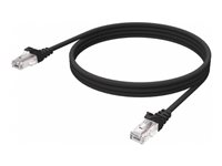 Vision - Verkkokaapeli - RJ-45 (uros) to RJ-45 (uros) - 1 m - UTP - CAT 6 - buutattu, säikeinen - musta TC 1MCAT6/BL