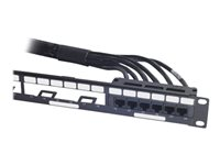 APC Data Distribution Cable - Verkkokaapeli - TAA-yhteensopiva - RJ-45 (naaras) to RJ-45 (naaras) - 15.2 m - UTP - CAT 6 - musta DDCC6-050