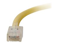 C2G Cat5e Non-Booted Unshielded (UTP) Network Patch Cable - Kytkentäkaapeli - RJ-45 (uros) to RJ-45 (uros) - 1 m - UTP - CAT 5e - säikeinen, uniboot - keltainen 83101