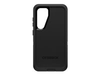 OtterBox Defender Series - Takakansi matkapuhelimelle - rosoinen - polykarbonaattikuori, synteettinen kuminen liukukansi, polykarbonaattikotelo - musta malleihin Samsung Galaxy S24 77-94480