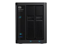 WD My Cloud PR2100 WDBBCL0200JBK - Pro Series - NAS-palvelin - 2 telineet - 20 Tt - HDD 10 Tt x 2 - RAID RAID 0, 1, JBOD - RAM 4 Gt - Gigabit Ethernet WDBBCL0200JBK-EESN