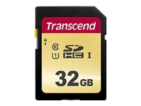 Transcend 500S - Flash-muistikortti - 32 Gt - UHS-I U1 / Class10 - SDHC UHS-I TS32GSDC500S