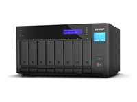 QNAP TVS-h874T - NAS-palvelin - 8 telineet - SATA 6Gb/s - RAID JBOD, RAID 0, 1, 5, 6, 10, 50, 60 - RAM 64 Gt - 2.5 Gigabit Ethernet - iSCSI tuki TVS-H874T-I9-64G