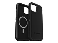 OtterBox Defender Series XT - Takakansi matkapuhelimelle - rosoinen - MagSafe-yhteensopiva - polykarbonaatti, synteettinen kumi - musta malleihin Apple iPhone 15 Plus 77-92961