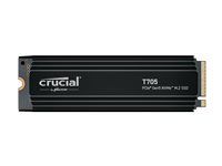 Crucial T705 - SSD - salattu - 1 Tt - sisäinen - M.2 2280 - PCI Express 5.0 (NVMe) - TCG Opal Encryption 2.01 - integroitu lämpölevy CT1000T705SSD5