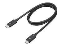 Lenovo - Thunderbolt-kaapeli - 24 pin USB-C (uros) to 24 pin USB-C (uros) - Thunderbolt 4 - 70 cm - tuki 8K 60 Hz, tuki 4K / 60 Hz - musta 4X91K16968