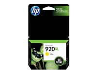 HP 920XL - 6 ml - Tuottoisa - keltainen - alkuperäinen - mustepatruuna malleihin Officejet 6500, 6500 E709a, 6500 E709c, 6500A, 6500A E710a, 7500A CD974AE#BGX