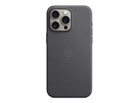 Apple - Takakansi matkapuhelimelle - MagSafe-yhteensopiva - FineWoven - musta malleihin iPhone 15 Pro Max MT4V3ZM/A