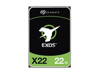 Seagate Exos X22 ST22000NM000E - Kiintolevyasema - 22 Tt - sisäinen - 3.5" - SAS 12Gb/s - 7200 kierrosta/min ST22000NM000E