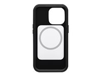 OtterBox Defender Series XT - Takakansi matkapuhelimelle - rosoinen - MagSafella - MagSafe-yhteensopiva - 50 % kierrätettyä muovia - musta malleihin Apple iPhone 13 Pro 77-85578