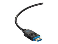 C2G 200ft (61m) C2G Performance Series High Speed HDMI Active Optical Cable (AOC) - 4K 60Hz Plenum Rated - High Speed - HDMI-kaapeli - HDMI uros to HDMI, 24 pin USB-C - 61 m - musta - paineilma, Active Optical Cable (AOC), tuki 4K / 60 Hz C2G41489