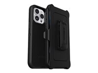 OtterBox Defender Series - Takakansi matkapuhelimelle - rosoinen - MagSafe-yhteensopiva - polykarbonaatti, synteettinen kumi - musta malleihin Apple iPhone 14 Pro Max 77-88393