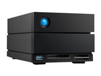 LaCie 2big Dock STLG20000400 - Kiintolevyasemaryhmä - 20 Tt - 2 telineet (SATA-600) - HDD 10 Tt x 2 - Thunderbolt 4, USB 3.2 Gen 2 (ulkoinen) - sekä 5 vuoden tietojen palautuksen huoltosuunnitelma STLG20000400