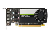 NVIDIA T1000 - Näytönohjain - T1000 - 4 Gt GDDR6 - PCIe 3.0 x16 matala profiili - 4 x Mini DisplayPort VCNT1000-SB