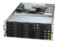 Supermicro Storage SuperServer 641E-E1CR36H - telineasennettava ilman suoritinta - 0 Gt - ei kiintolevyä SSG-641E-E1CR36H