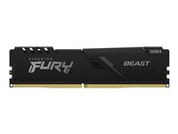 Kingston FURY Beast - DDR4 - moduuli - 8 Gt - DIMM 288 nastaa - 3600 MHz / PC4-28800 - CL17 - 1.35 V - puskuroimaton - non-ECC - musta KF436C17BB/8