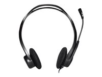 Logitech PC Headset 960 USB - Kuulokkeet + mikrofoni - korvien päällä - langallinen 981-000100