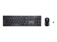 Kensington Pro Fit Low-Profile Desktop Set - Näppäimistö- ja hiiri -pakkaus - langaton - 2.4 GHz - Yhdysvaltain K75230US