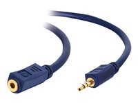 C2G Velocity - Audiojatkojohto - mini-phone stereo 3.5 mm uros to mini-phone stereo 3.5 mm naaras - 5 m - suojattu 80287