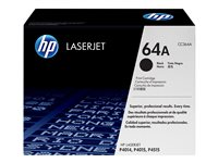 HP 64A - Musta - alkuperäinen - LaserJet - väriainekasetti (CC364A) malleihin LaserJet P4014, P4015, P4515 CC364A