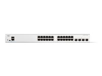 Cisco Catalyst 1300-24T-4X - Kytkin - L3 - Hallinnoitu - 24 x 10/100/1000Base-T + 4 x 10 Gigabit SFP+ - telineeseen asennettava C1300-24T-4X