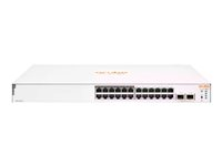 HPE Aruba Instant On 1830 24G 12p Class4 PoE 2SFP 195W Switch - Kytkin - smart - 12 x 10/100/1000 + 12 x 10/100/1000 (PoE+) + 2 x Gigabit SFP - työpöytä, telineeseen asennettava - PoE+ (195 W) JL813A#ABB