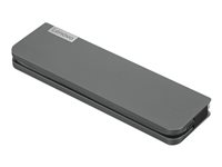 Lenovo USB-C Mini Dock - Minitelakointiasema - USB-C - VGA, HDMI - 1GbE - 65 watti(a) - Campus 40AU0065EU