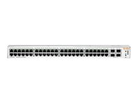 HPE Networking Instant On 1930 48G Class4 PoE 4SFP/SFP+ 370W Switch - Kytkin - L3 - Hallinnoitu - 48 x 10/100/1000 (PoE) + 4 x 1 Gigabit / 10 Gigabit SFP+ - telineeseen asennettava - PoE (370 W) JL686B