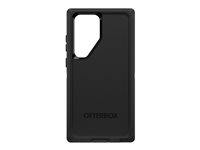 OtterBox Defender Series - Suojakotelo matkapuhelimelle - rosoinen - polykarbonaatti, synteettinen kumi - musta malleihin Samsung Galaxy S23 Ultra 77-91057