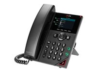 Poly VVX 250 - VoIP -puhelin - 3-suuntainen puhelukyky - SIP, RTP, SRTP, SDP - 4 linjaa - musta 89B62AA#AC3