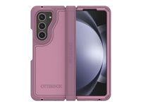 OtterBox Defender Series XT - Läppäkansi matkapuhelimelle - rosoinen - polykarbonaattikuori, synteettinen kumi - mulberry muse (vaaleanpunainen) malleihin Samsung Galaxy Z Fold5 77-94069