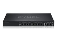 Zyxel XGS2220 Series XGS2220-30F - Kytkin - L3 access, NebulaFLEX Cloud - Hallinnoitu - 24 x 100/1000 Base-X + 6 x 10 gigabittiä (maa-satelliittiyhteys) - työpöytä, telineeseen asennettava XGS2220-30F-EU0101F
