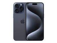 Apple iPhone 15 Pro Max - 5G älypuhelin - Kaksois-SIM / sisäinen muisti 512 Gt - OLED-näyttö - 6.7" - 2796 x 1290 pixels (120 Hz) - 3 takakameraa 48 MP, 12 MP, 12 MP - front camera 12 MP - sinuinen titaani MU7F3QN/A