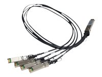 HPE X240 Direct Attach Copper Splitter Cable - Verkkokaapeli - SFP+ to QSFP+ - 1 m malleihin HPE 5900AF-48; Edgeline e920; FlexFabric 1.92, 11908, 12900, 12902; ProLiant e910t 2U JG329A